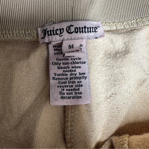 Juicy Couture Beige Joggers Y2K velvet size M - Picture 4 of 7